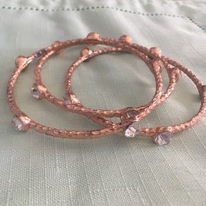Rose Gold Bangle Bracelets